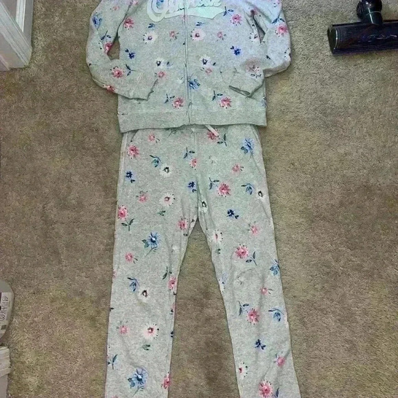 OshKosh B'gosh Floral Hoodie Set - Picture 3 of 7